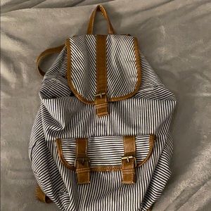 Striped backpack